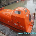 BV Approval Cargo Version 5.0m with 20 persons FRP Totally Enclosed Lifeboat With Davit
