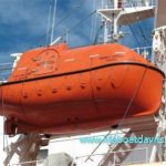 5.0M Fire-protected Totally Enclosed Lifeboat And Rescue Boat with Davit with ABS approval