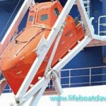 ABS approval 4.9M of 20 persons Tanker Version Freefall Lifeboat With Free Fall Lifeboat Davit