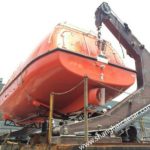 105KN Hydraulic Luffing Arm Type davit