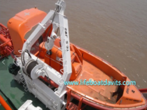 A Frame Davit For Fast Rescue Boat