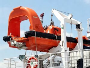 30KN Fast Rescue Boat Davit With MED Approval