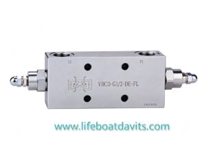 Balance Valve For Free Fall Lifeboat Davit Oil Cylinder