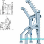 50KN GRAVITY LUFFING DAVIT FOR 5.0M FRP TOTALLY ENCLOSED LIFEBOAT AND RESCUE BOAT